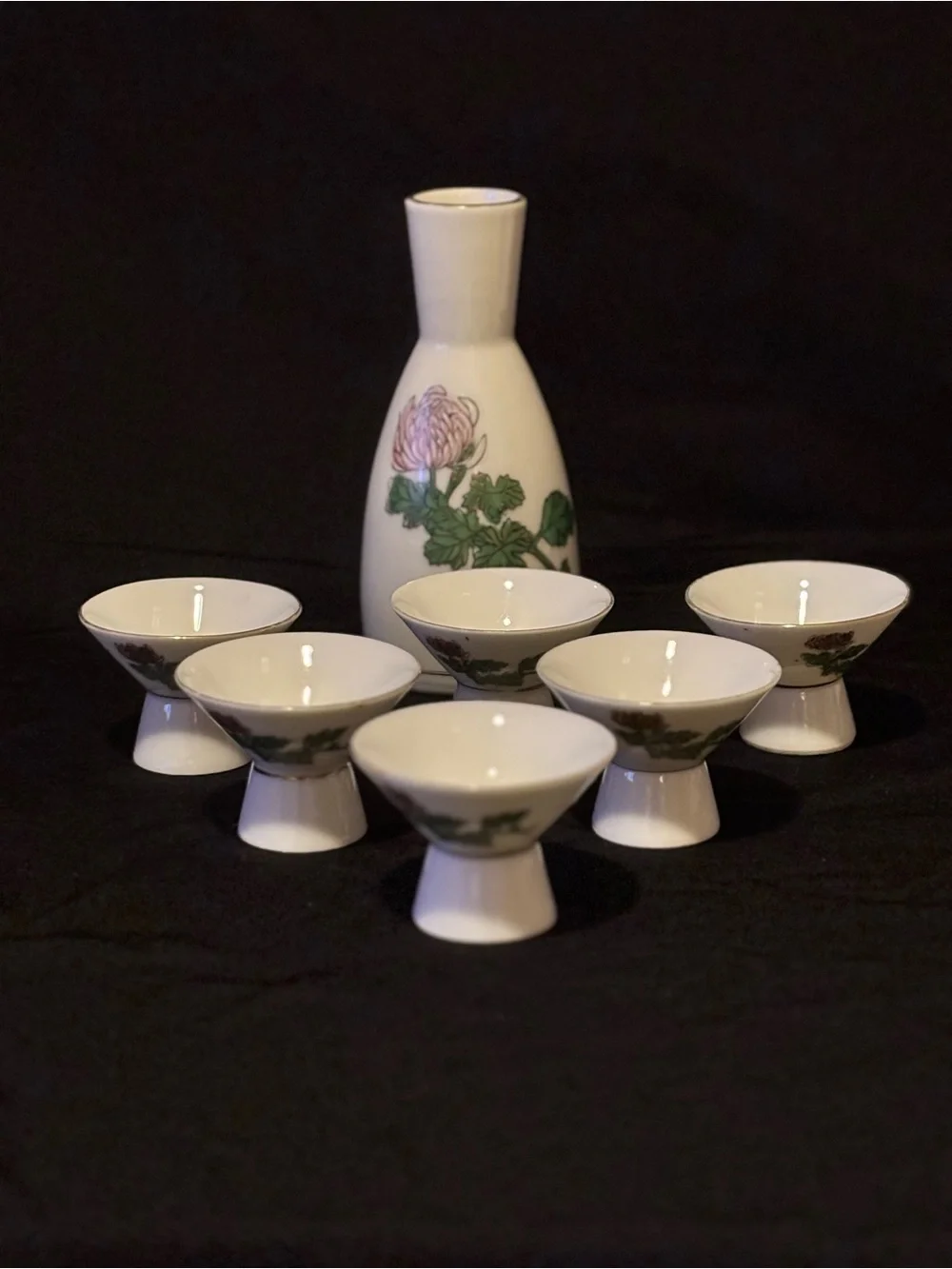 Vintage Kiku Masamune Sake Set.